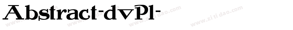 Abstract-dvPl字体转换