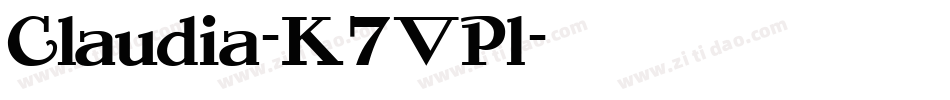 Claudia-K7VPl字体转换