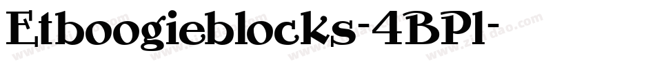 Etboogieblocks-4BPl字体转换