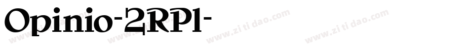 Opinio-2RPl字体转换