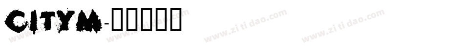 CITYM字体转换