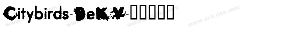 Citybirds-BeKV字体转换