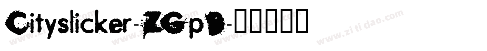 Cityslicker-ZGpB字体转换