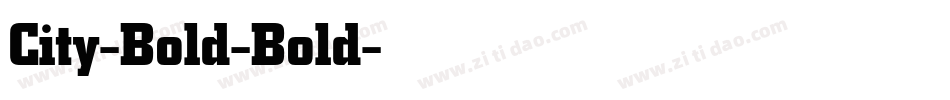 City-Bold-Bold字体转换