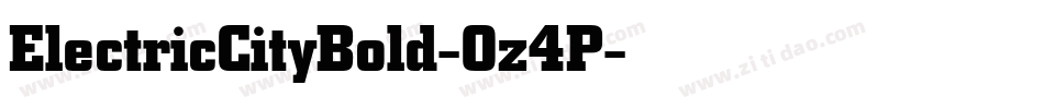 ElectricCityBold-Oz4P字体转换