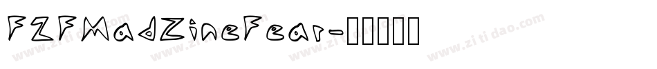 F2FMadZineFear字体转换