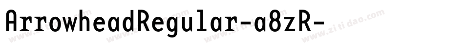 ArrowheadRegular-a8zR字体转换