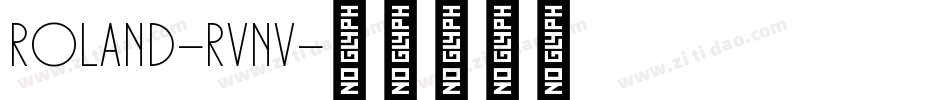 Roland-RVnv字体转换