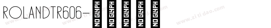 RolandTR606字体转换