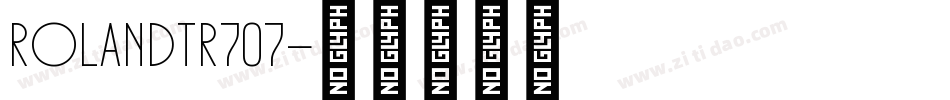 RolandTR707字体转换