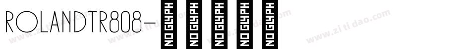 RolandTR808字体转换