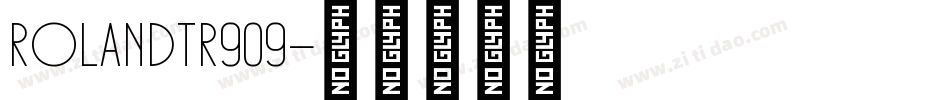 RolandTR909字体转换