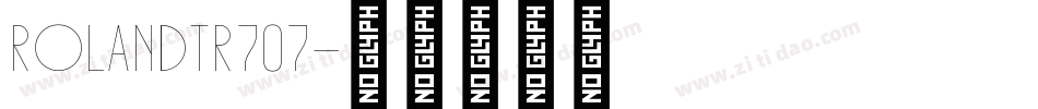 RolandTR707字体转换