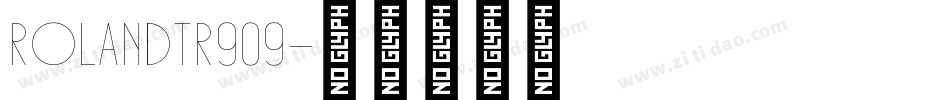 RolandTR909字体转换