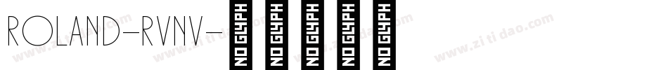 Roland-RVnv字体转换