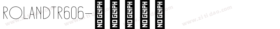 RolandTR606字体转换