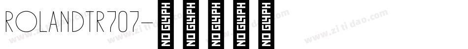 RolandTR707字体转换