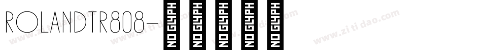 RolandTR808字体转换