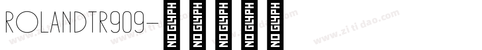 RolandTR909字体转换