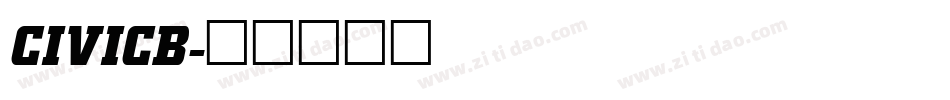 CIVICB字体转换
