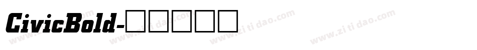 CivicBold字体转换