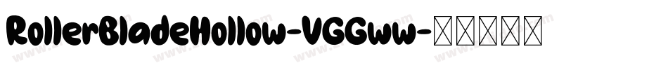 RollerBladeHollow-VGGww字体转换