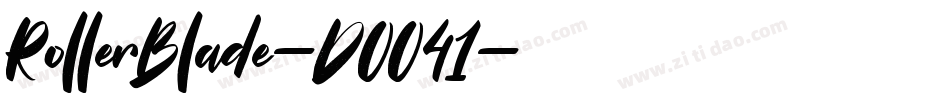 RollerBlade-DOO41字体转换