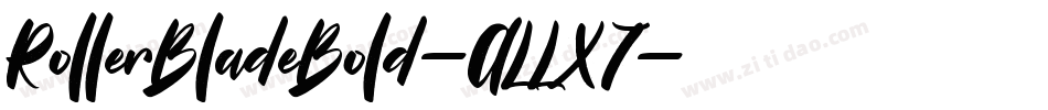 RollerBladeBold-ALLX7字体转换