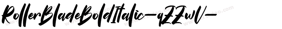 RollerBladeBoldItalic-qZZwV字体转换