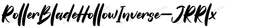 RollerBladeHollowInverse-JRRlx字体转换