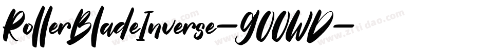 RollerBladeInverse-GOOWD字体转换