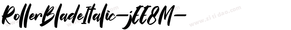 RollerBladeItalic-jEE8M字体转换