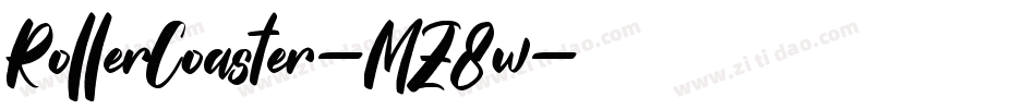 RollerCoaster-MZ8w字体转换