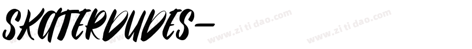 SKATERDUDES字体转换