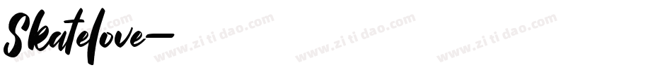 Skatelove字体转换
