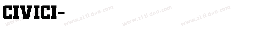 CIVICI字体转换