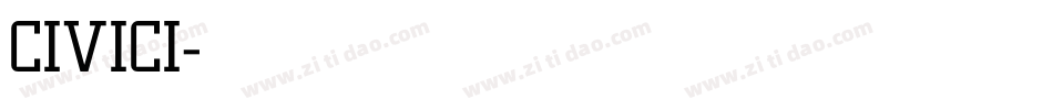 CIVICI字体转换