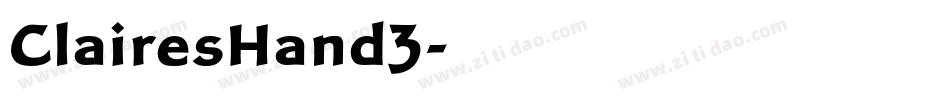 ClairesHand3字体转换