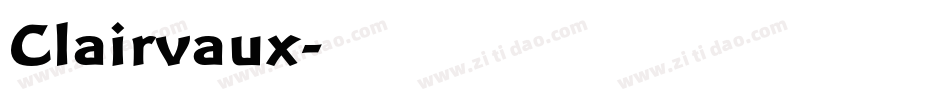 Clairvaux字体转换