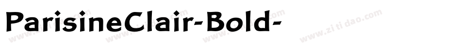 ParisineClair-Bold字体转换