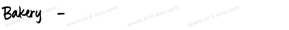 Bakery生成器字体转换