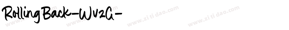 RollingBack-WvzG字体转换
