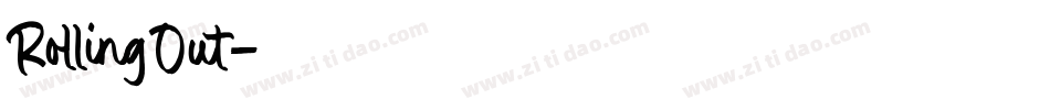 RollingOut字体转换