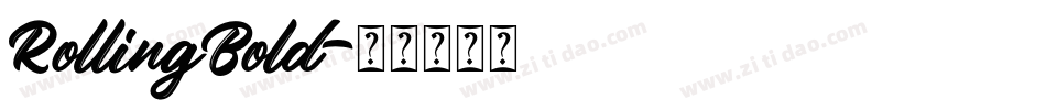 RollingBold字体转换