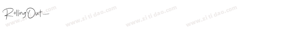 RollingOut字体转换