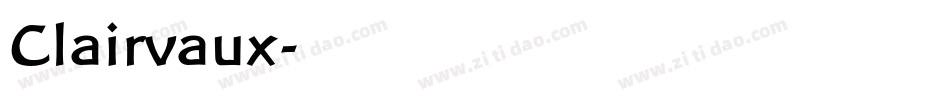 Clairvaux字体转换