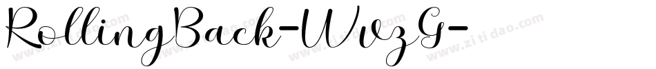 RollingBack-WvzG字体转换