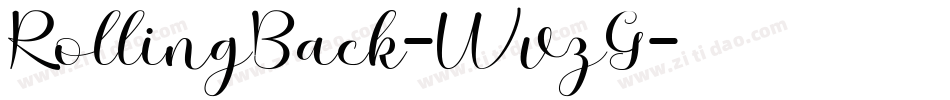 RollingBack-WvzG字体转换