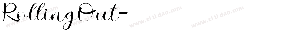 RollingOut字体转换