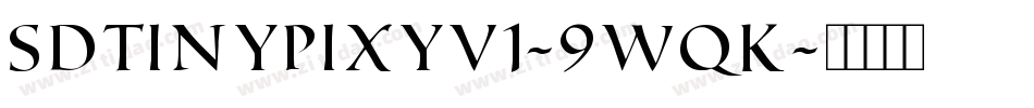 SdTinypixyV1-9WqK字体转换